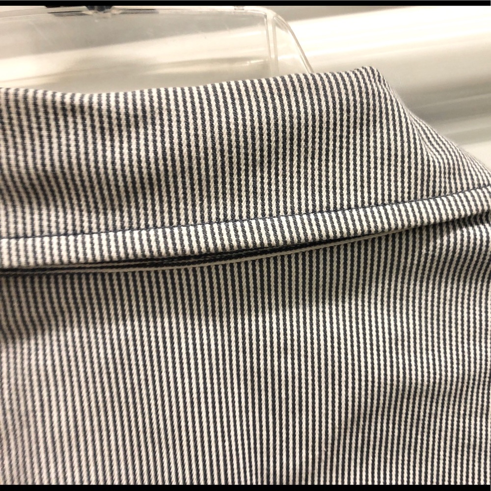 Denim Pinstripe XL Belted Trench - Picture 4 of 5